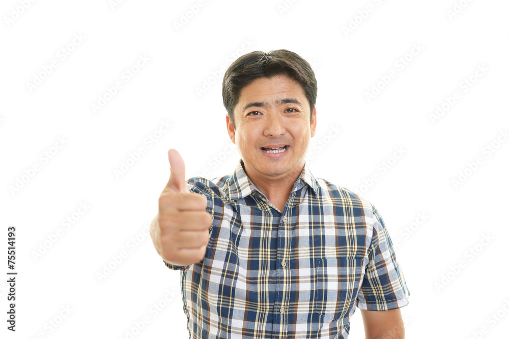 笑顔の男性 笑顔の男性