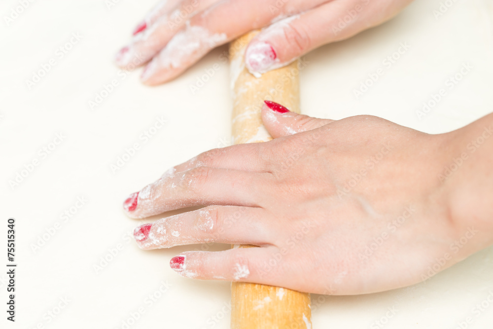 Fototapeta premium rolling dough