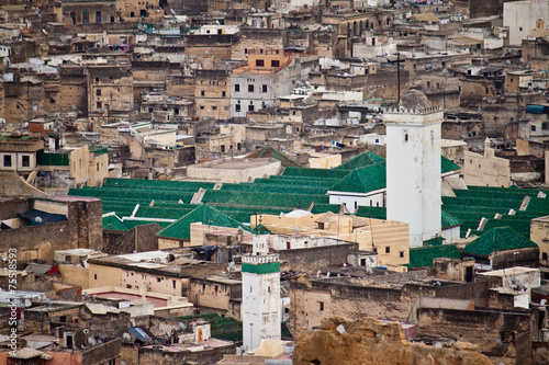 Aerial view of a mosque in Fes © Matyas Rehak