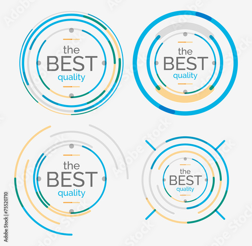 Thin line neat design logo set, premium quality