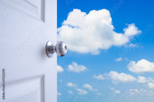 open door  to the sky