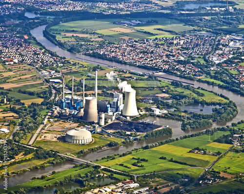 power plant at river main