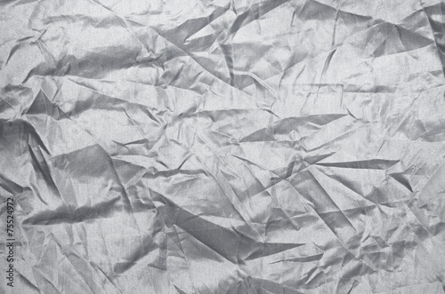 Silver wrinkle nylon sheet texture