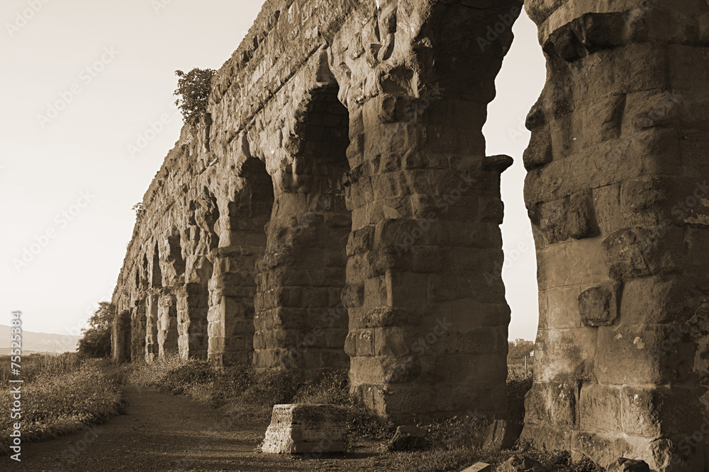 Obraz premium Parco degli Acquedotti... millenni di storia