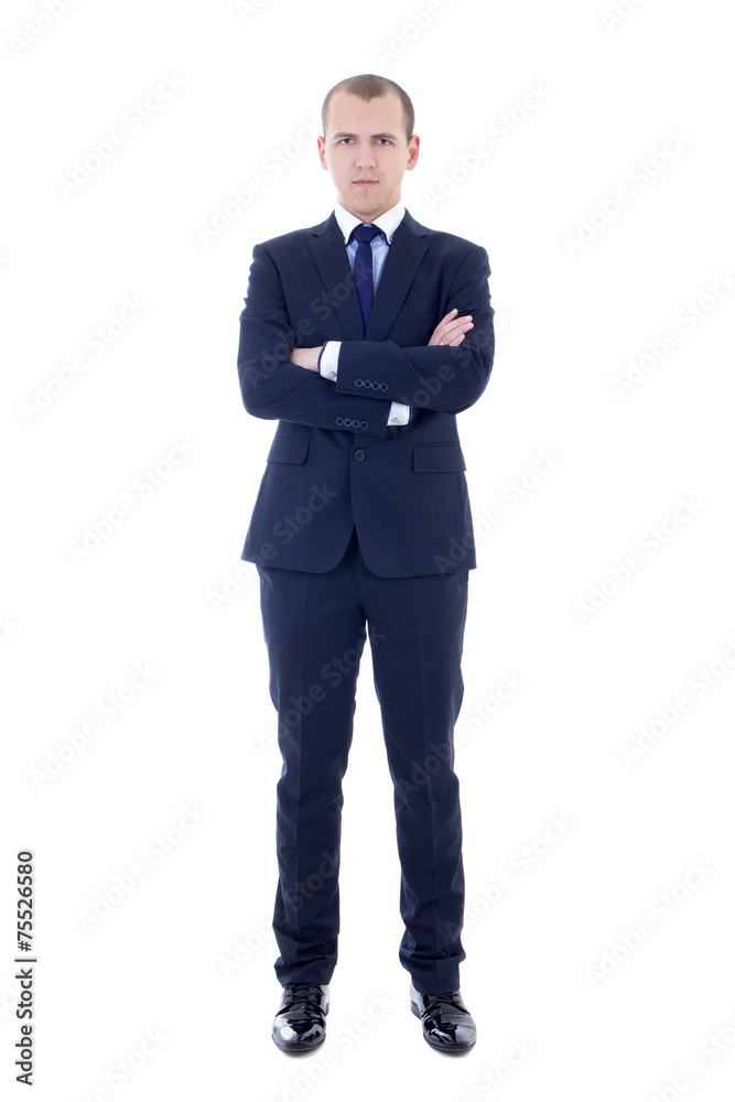 young handsome man in business suit isolated on white young handsome man in business suit isolated on white