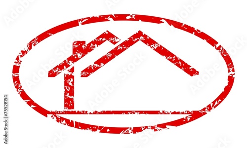 The stamp with the emblem of the house