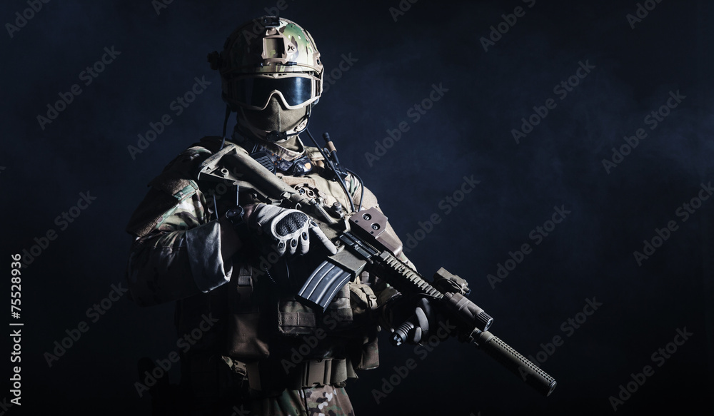 Special forces soldier - obrazy, fototapety, plakaty 