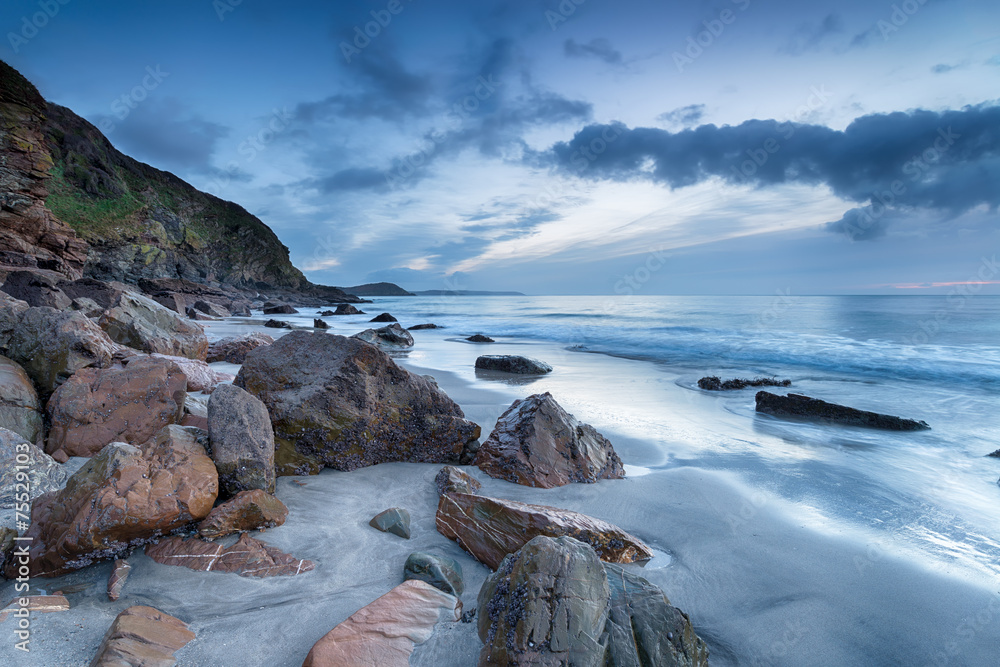 Pentewan on the Cornwall Coast