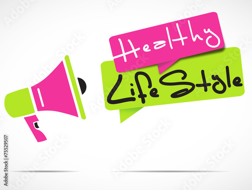 megaphone : healthy lifestyle