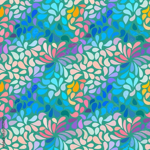 Seamless abstract floral pattern