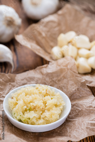 Fresh pressed Garlic