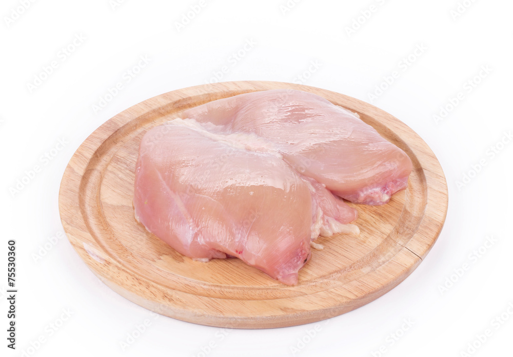 Raw chicken breast