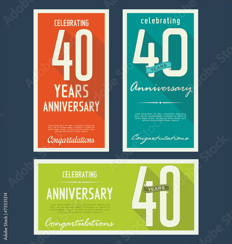 Anniversary label collection, 40 years