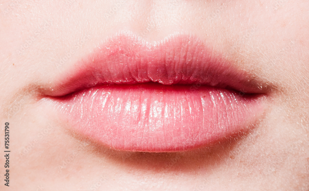 Fototapeta premium Close up of female lips