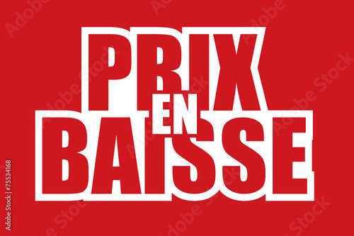 prix en baisse