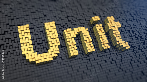 Cuadro en lienzo Unit cubics