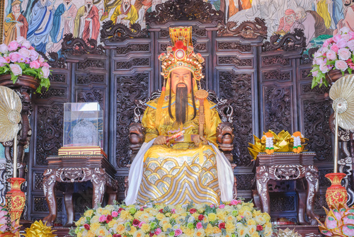 Buddha statue Emperor Jade Pagoda, Phitsanuloke, Thailand