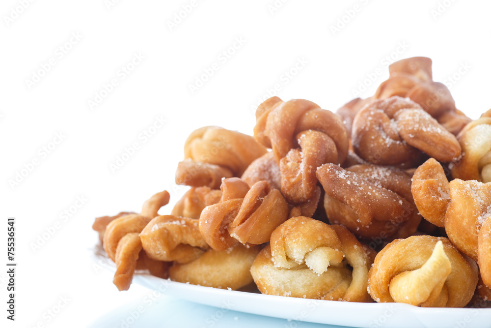 sweet pastry deep fried and sprinkled sweet pastry deep fried and sprinkled