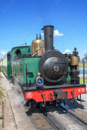Locomotive à vapeur, 1920, en Baie de Somme, Picardie