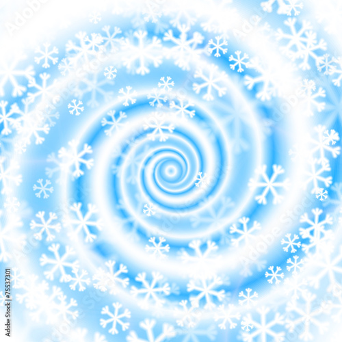 Snow blizzard swirl. Winter background.