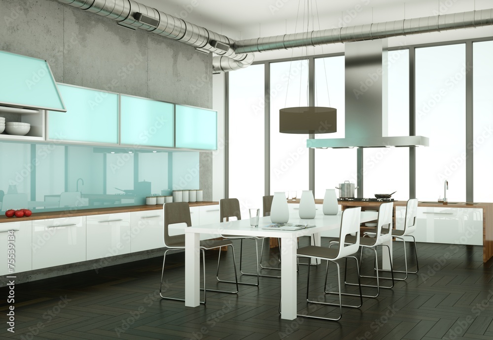 Fototapeta premium moderne Küche Interieur Design