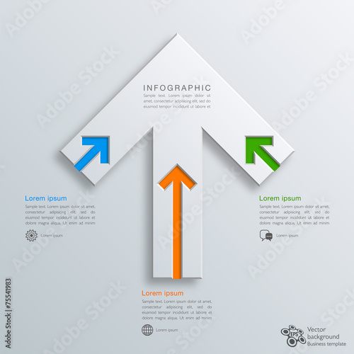 Infographics Vector Background #Arrow
