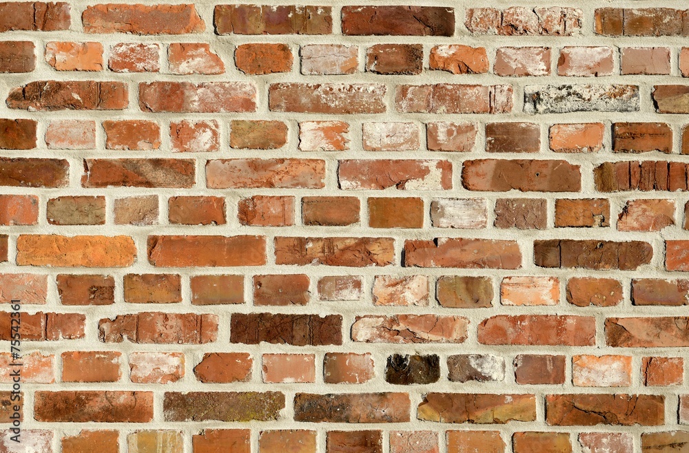 Fototapeta premium Klinkersteine als Hintergrund