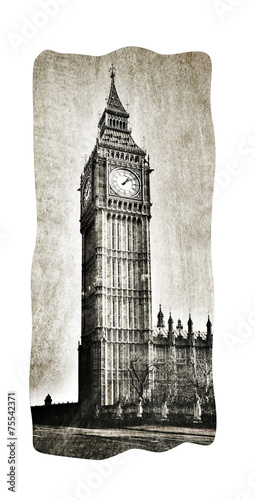 Big Ben im Vintage Look
