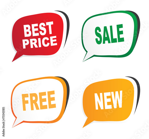 Sales stickers