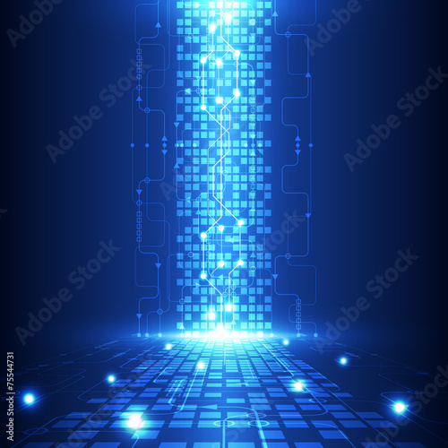vector abstract engineering future technology