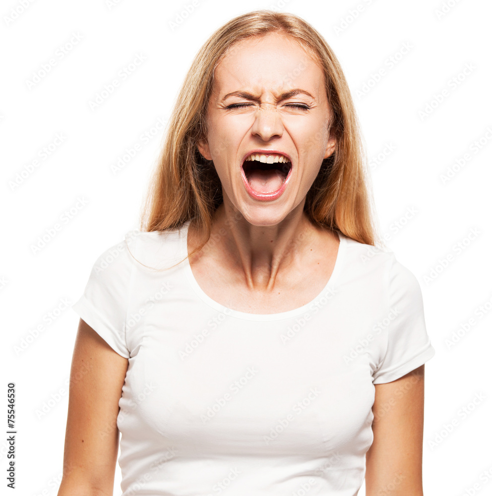 Screaming woman Screaming woman