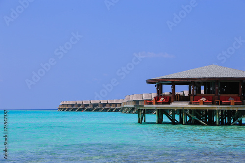 Fototapeta Naklejka Na Ścianę i Meble -  Resort in private island at Maldives