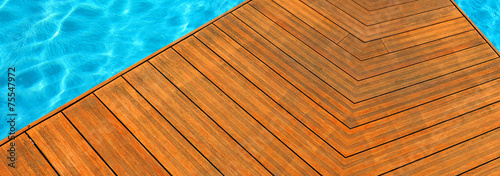 Fotografie Terrasse en teck
