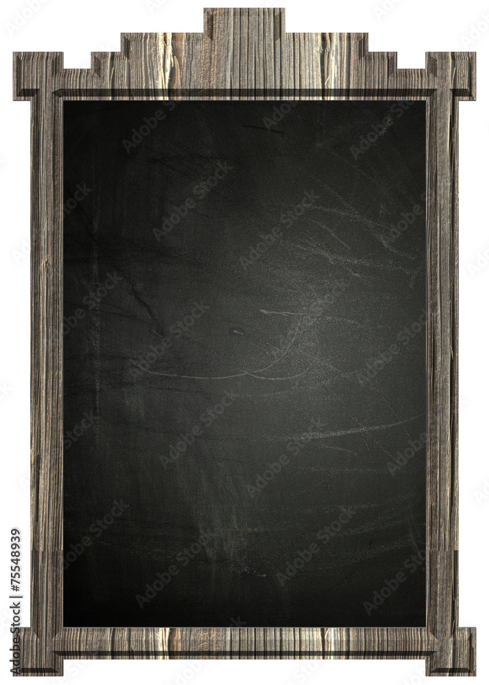 Fototapeta premium Blackboard with wooden frame