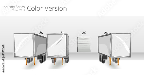 Vector illustration of Loading Dock, Color Series.