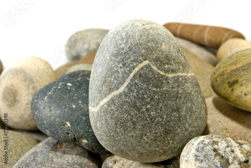 Isolated image of stones on a white background