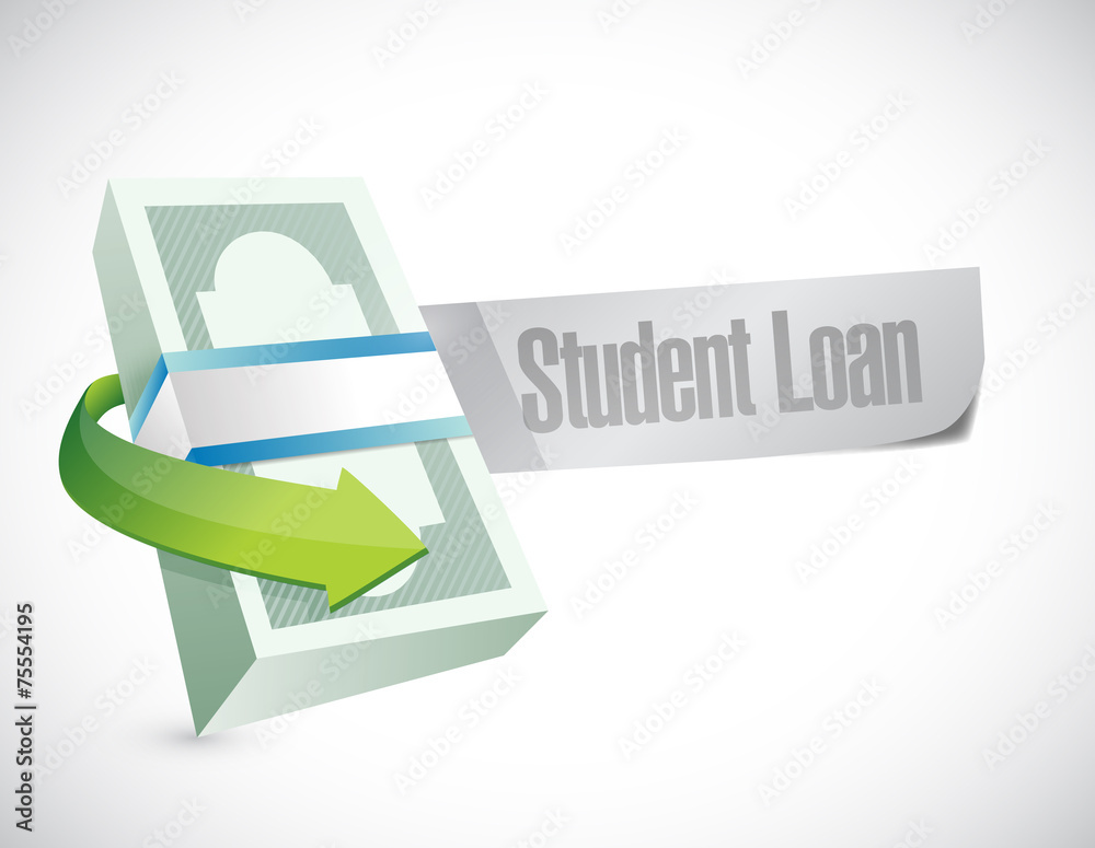 student loan money bills illustration student loan money bills illustration