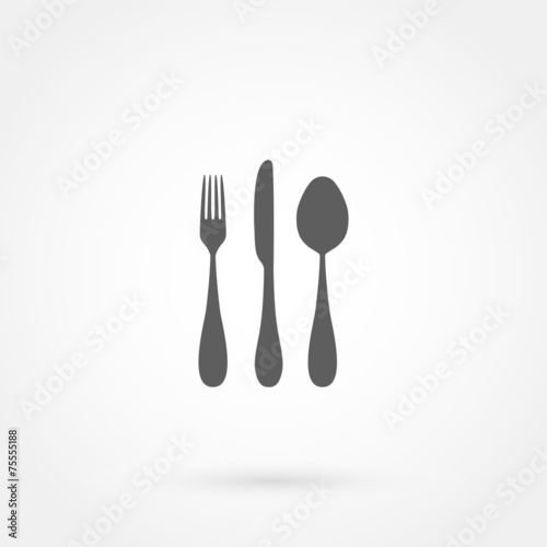 cutlery icon (spoon, fork, knife)