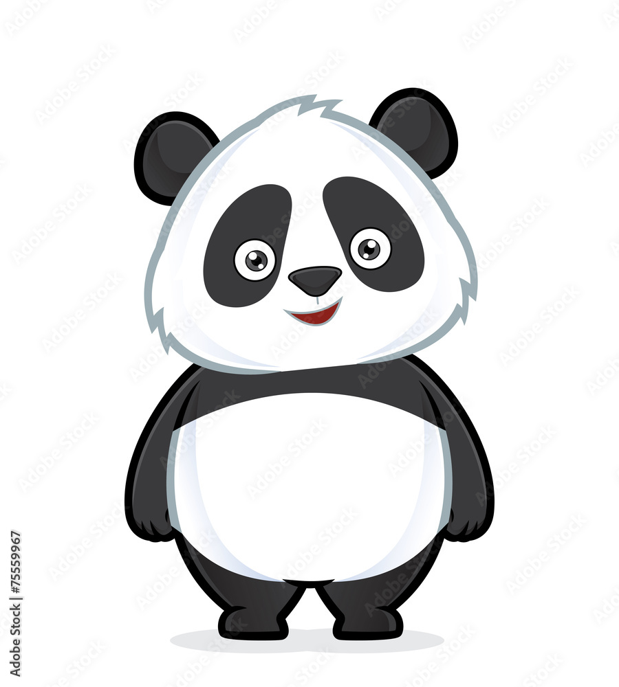 Naklejka premium Panda standing