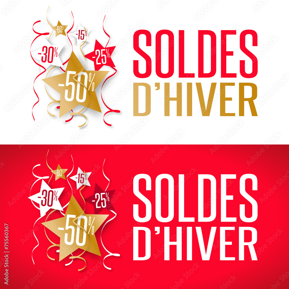 Fototapeta premium Soldes d'hiver