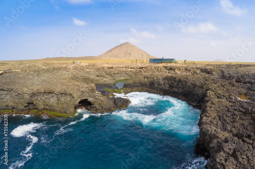 Aerial view of Buracona  in sal Island Cape Verde - Cabo Verde photo