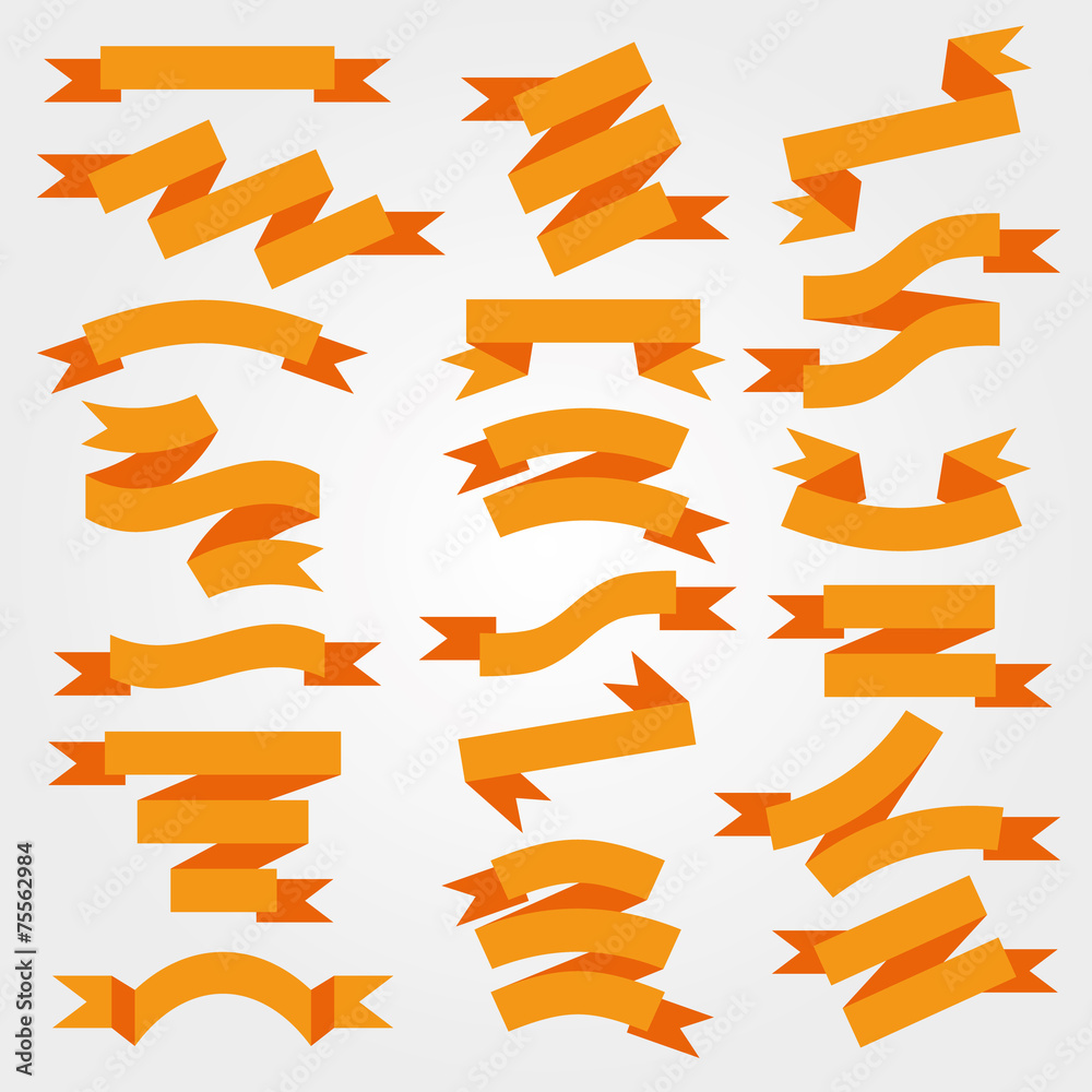 Obraz premium orange ribbons