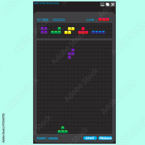 Fotografering New Tetris Game 2015