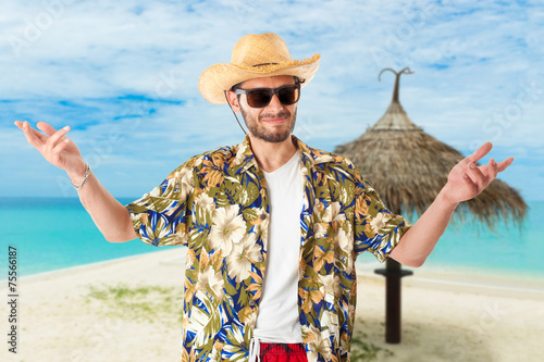 Fotografie Young man on vacation