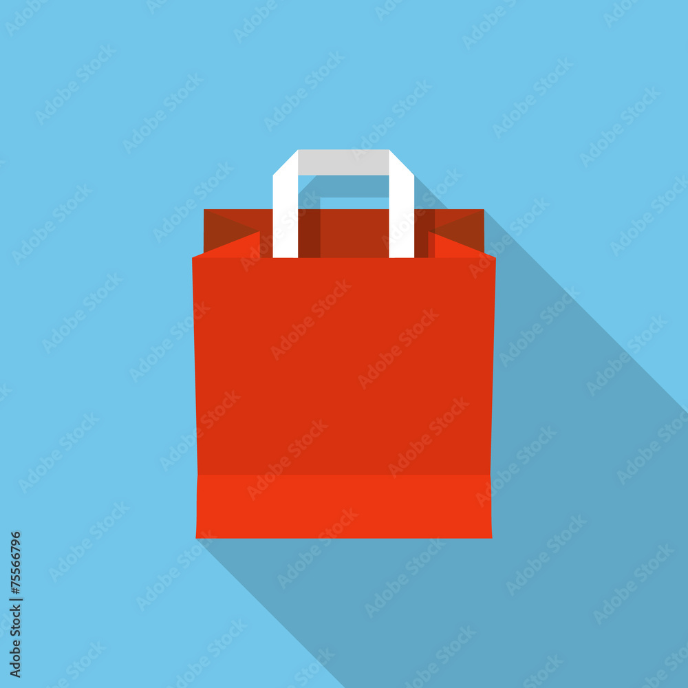 Vector shopping bag