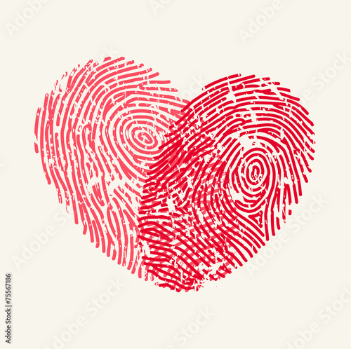 Fingerprint Love Heart