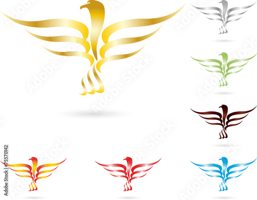 Logo, Vogel, Feuervogel, Adler