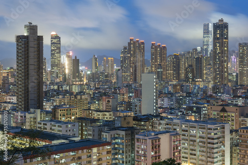 Hong Kong City at night