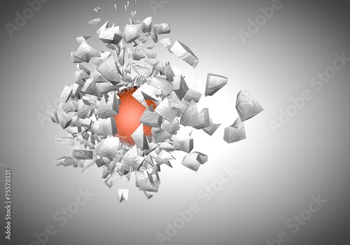 exploding sphere abstract 3d shpaes photo