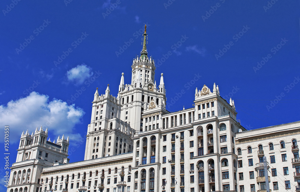 Stalin Empire style building in Moscow